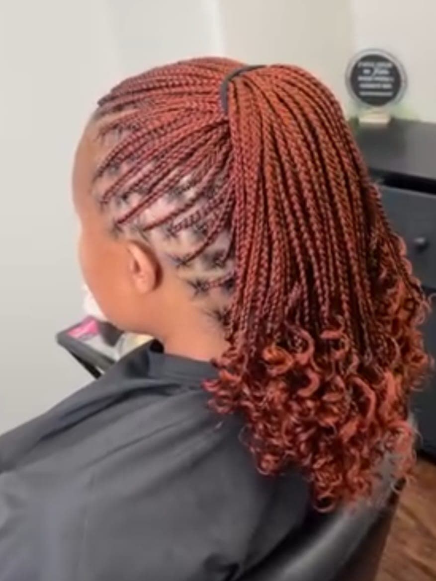 Small knotless braids